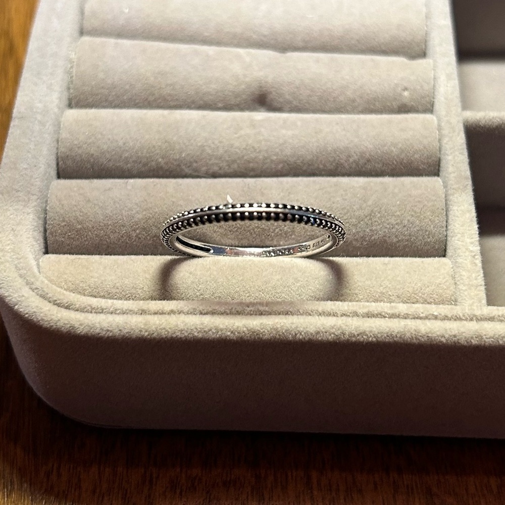 Pandora ME Black Pave Ring Sterling Silver